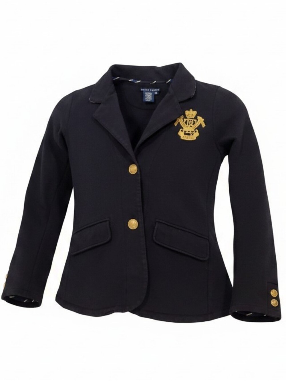 Ralph Lauren Black Blazer with Gold Crest